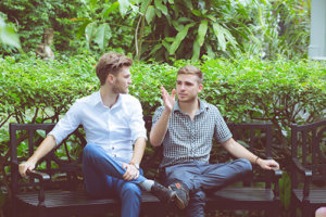 Men Discussing Sobriety at Our Outpatient Rehab Program