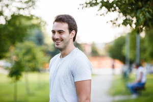 Happy young man who has a relapse prevention plan