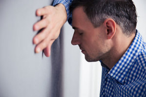 Frustrated Man Coping with Anxiety