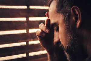 Man Struggling with Drug Addiction Disorder