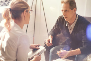 Man Engaged in Holistic Therapy for Alcohol Abuse